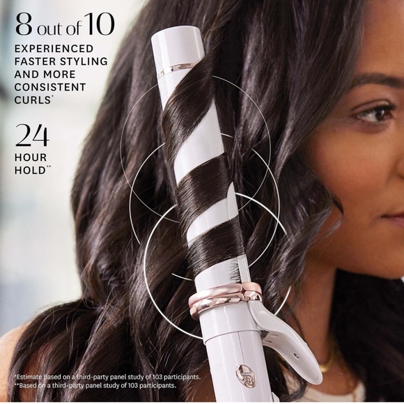 T3 CurlWrap 1.25" Automatic Rotating Curling Iron 9 Heat Settings, Ion Generator - Picture 5 of 5